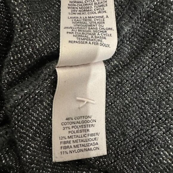 Victoria's Secret Women's Gray Metallic Henley - Picture 5 of 5